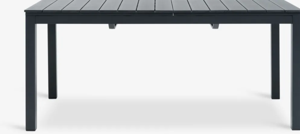 VATTRUP + MYSENVATTRUP L172/276 table noir + 4 MYSEN chaises gris