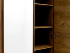 VEDDEArmoire VEDDE 220x197 a/miroir coloris chêne foncé