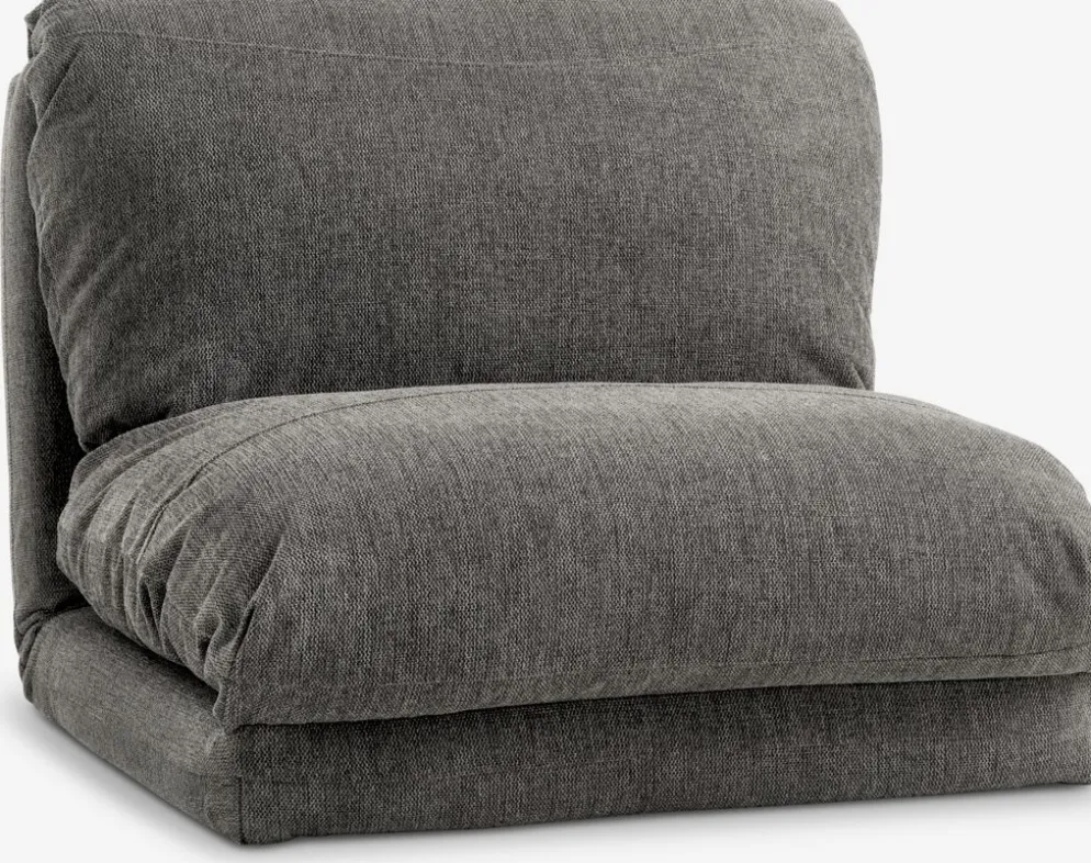 VEGGERFauteuil convertible VEGGER tissu gris