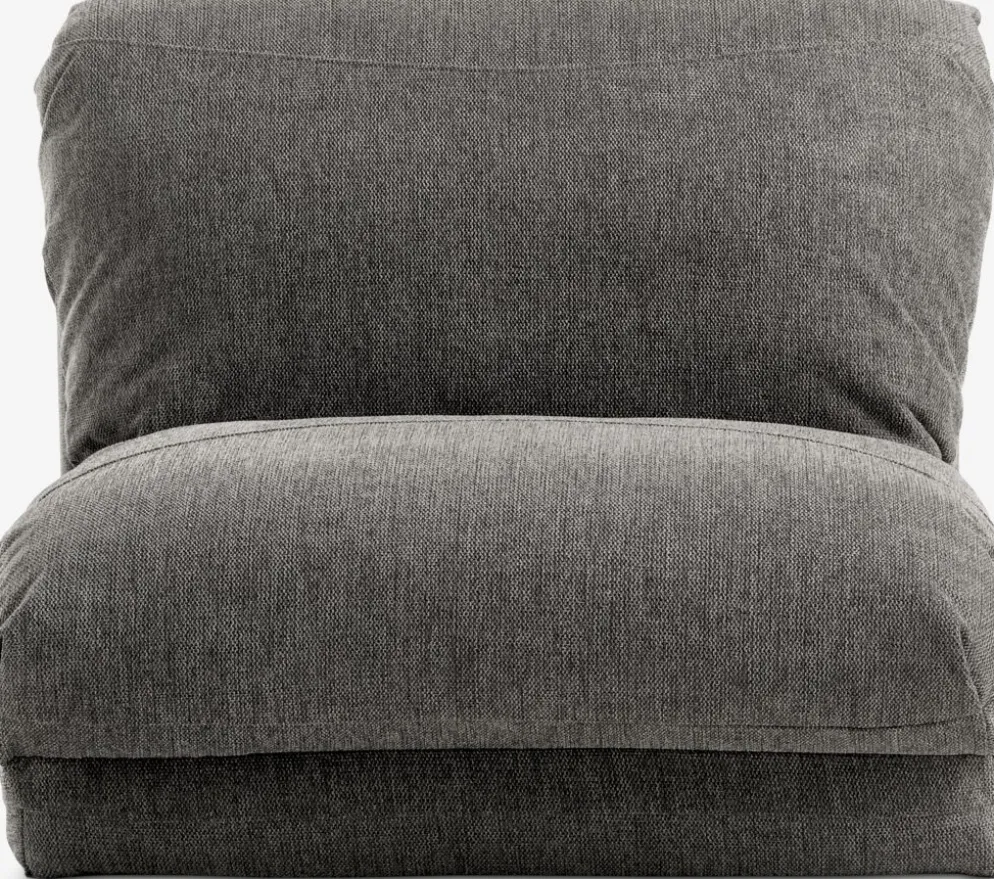 VEGGERFauteuil convertible VEGGER tissu gris
