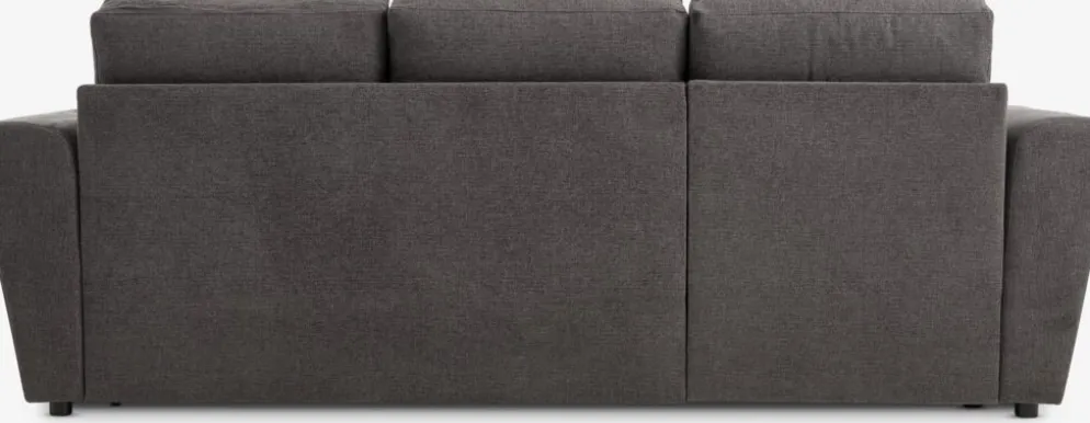 VEJLBYCanapé convertible avec méridienne VEJLBY tissu gris foncé