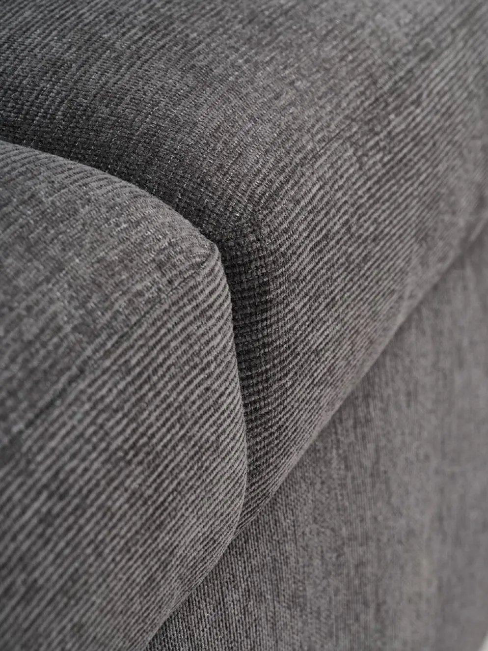 VEJLBYCanapé convertible VEJLBY 3 places tissu gris foncé