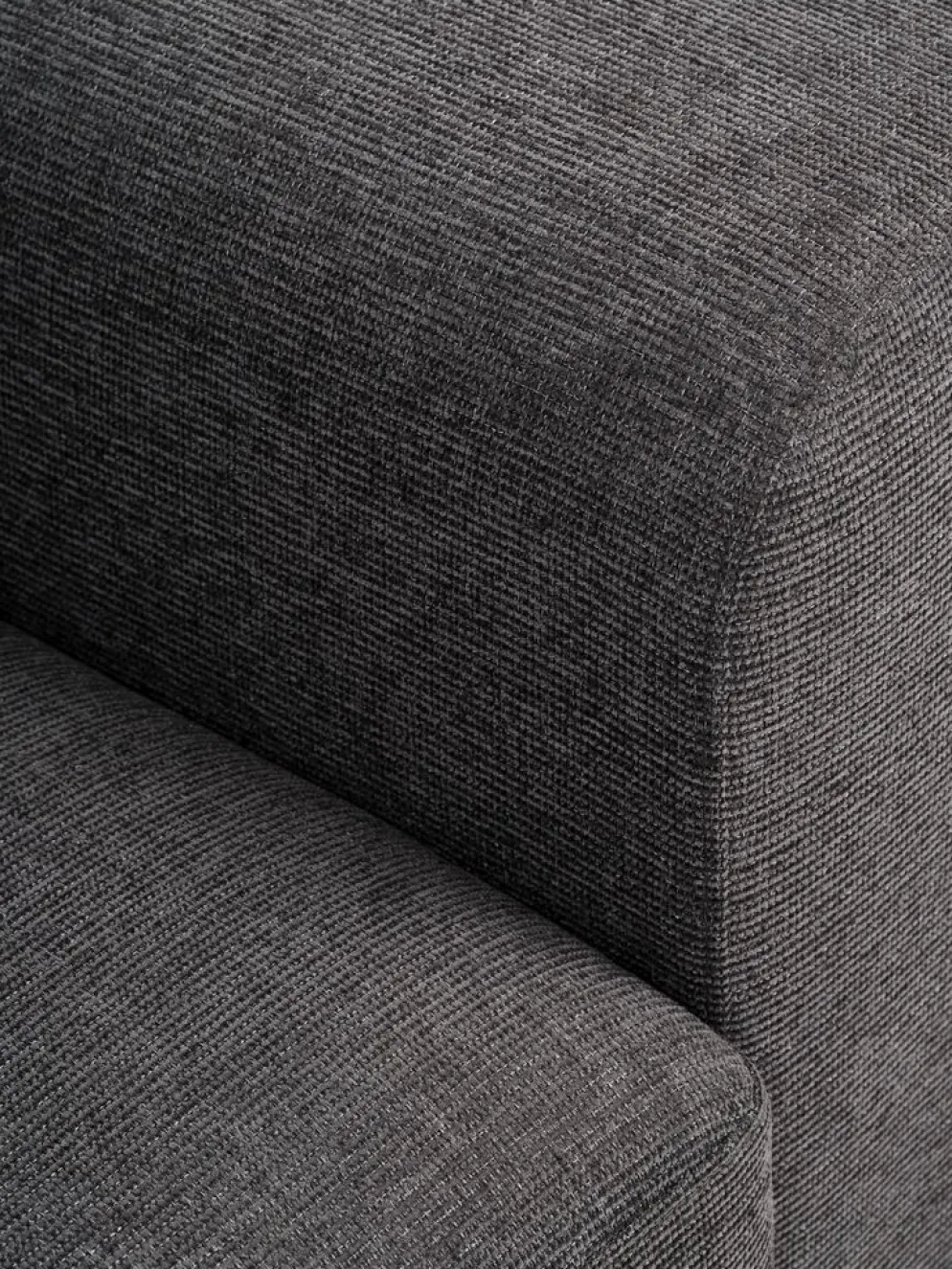 VEJLBYCanapé convertible VEJLBY 3 places tissu gris foncé