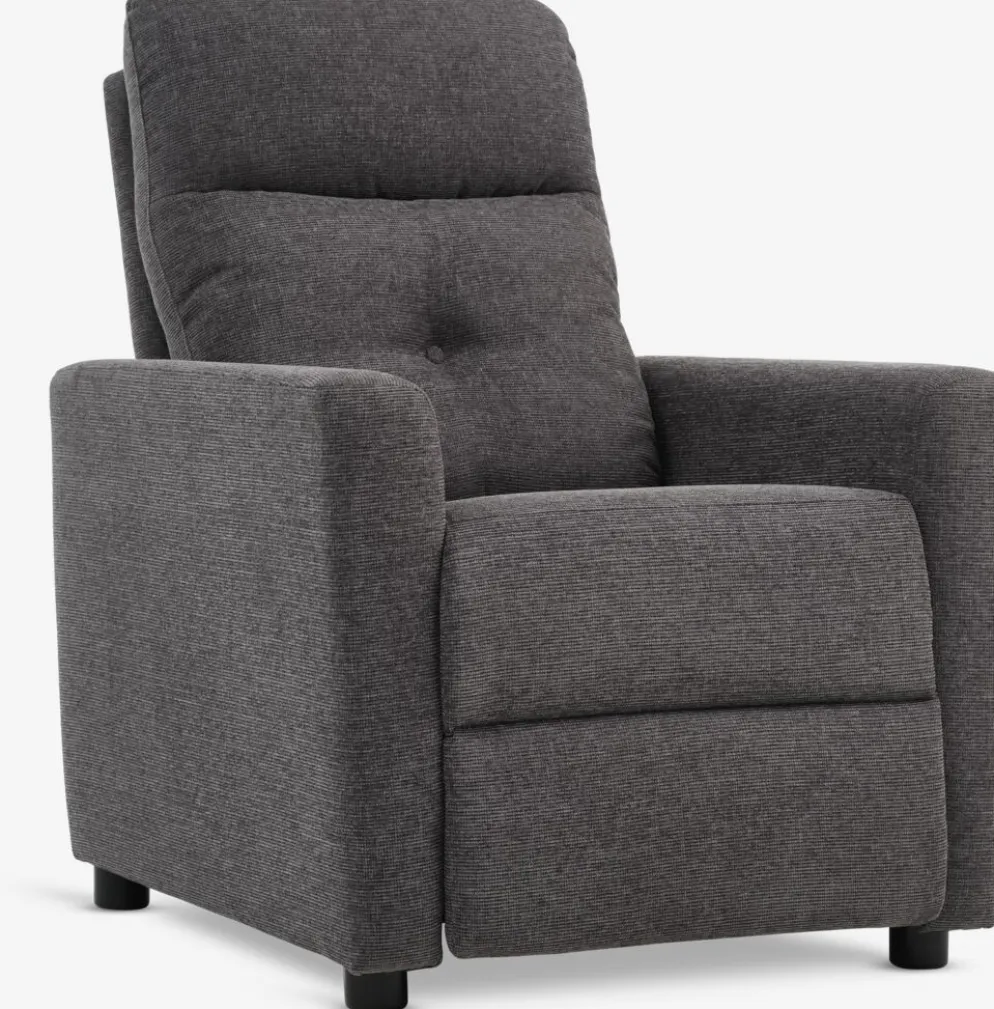 VEJLBYFauteuil inclinable VEJLBY tissu gris foncé
