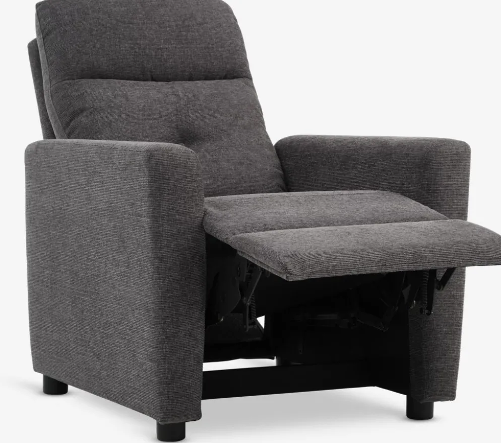 VEJLBYFauteuil inclinable VEJLBY tissu gris foncé