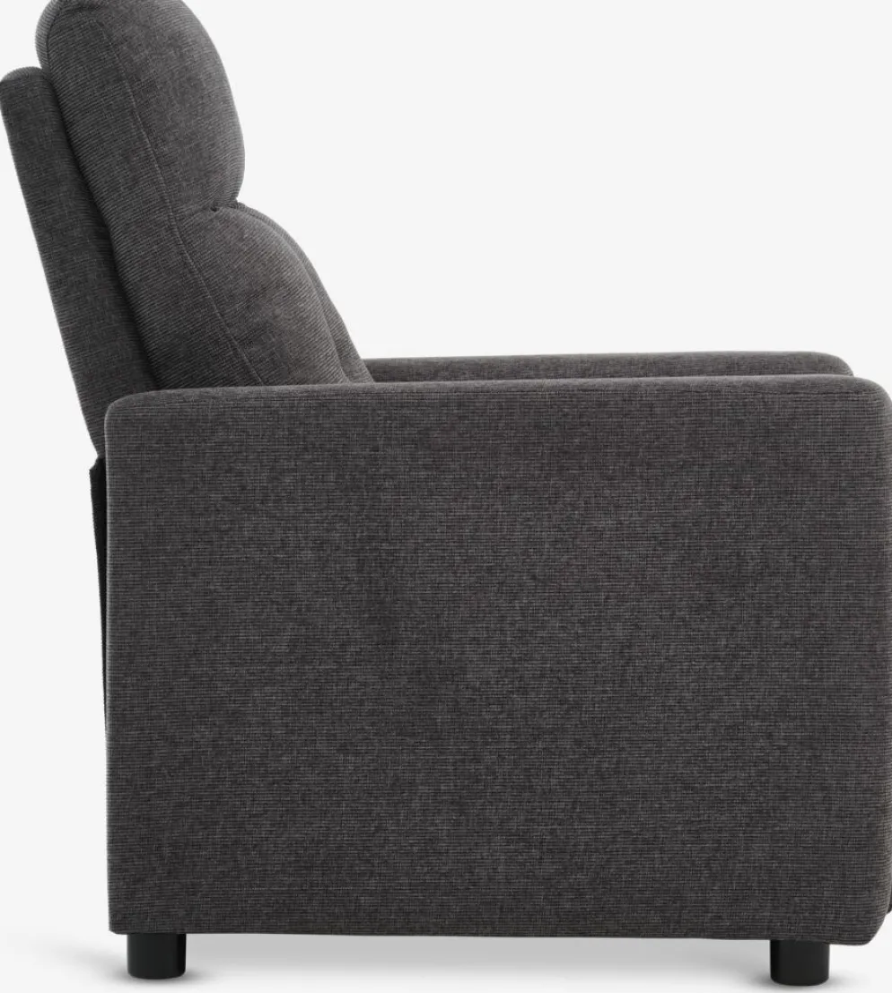 VEJLBYFauteuil inclinable VEJLBY tissu gris foncé