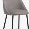 VELLEVChaise VELLEV tissu sable/noir