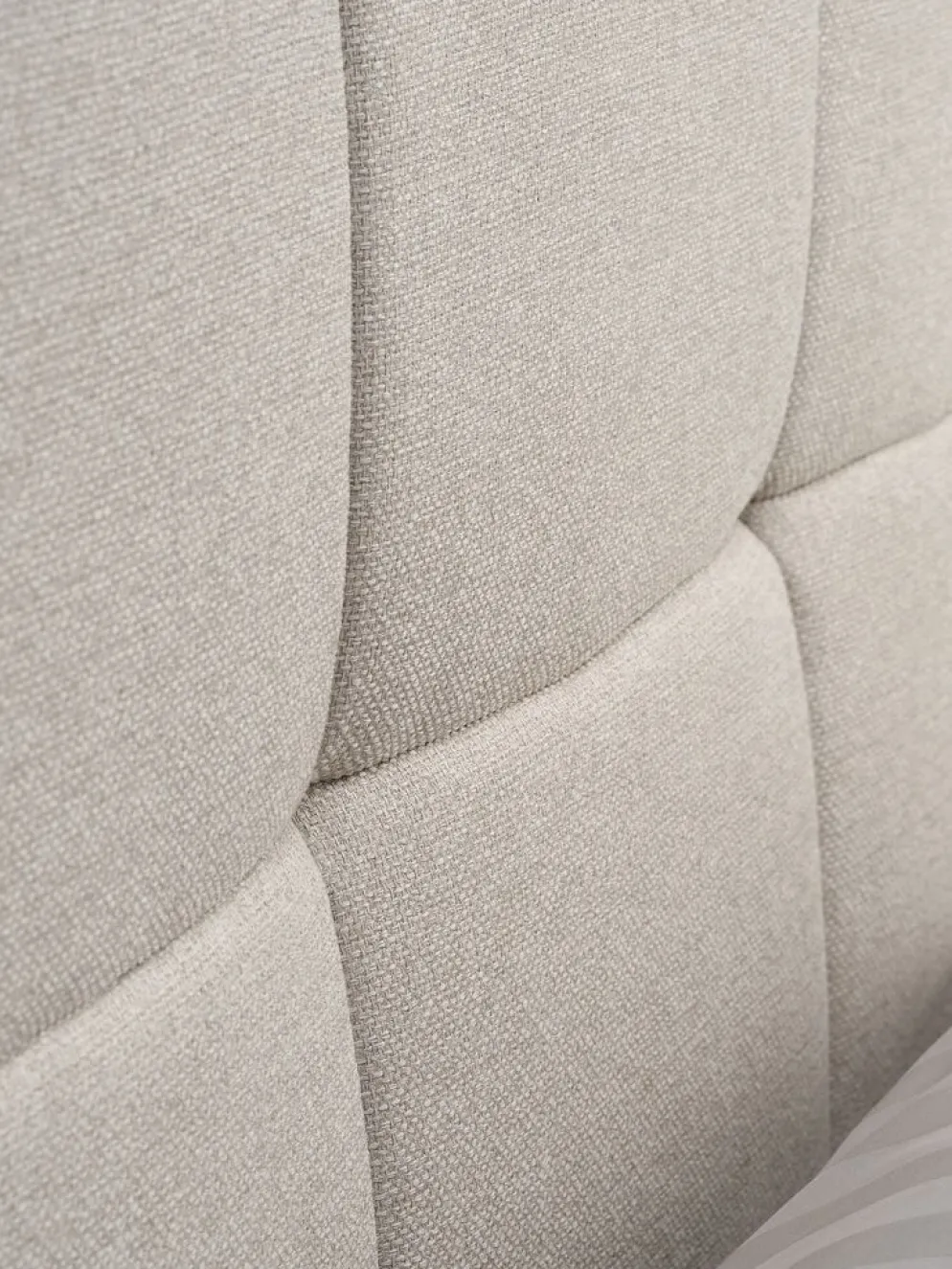 VEMMELEVCadre de lit VEMMELEV a/rangement 140x190 tissu beige