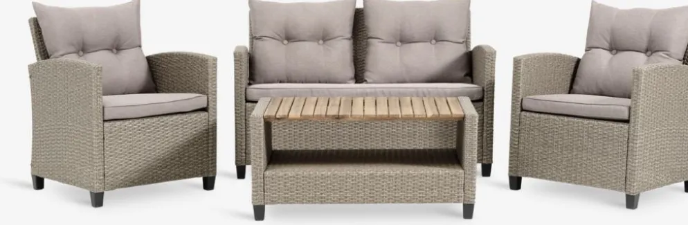 VENEnsemble lounge VEN 4 personnes naturel