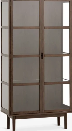 VESTERBYVitrine VESTERBY haut 2 portes chêne foncé