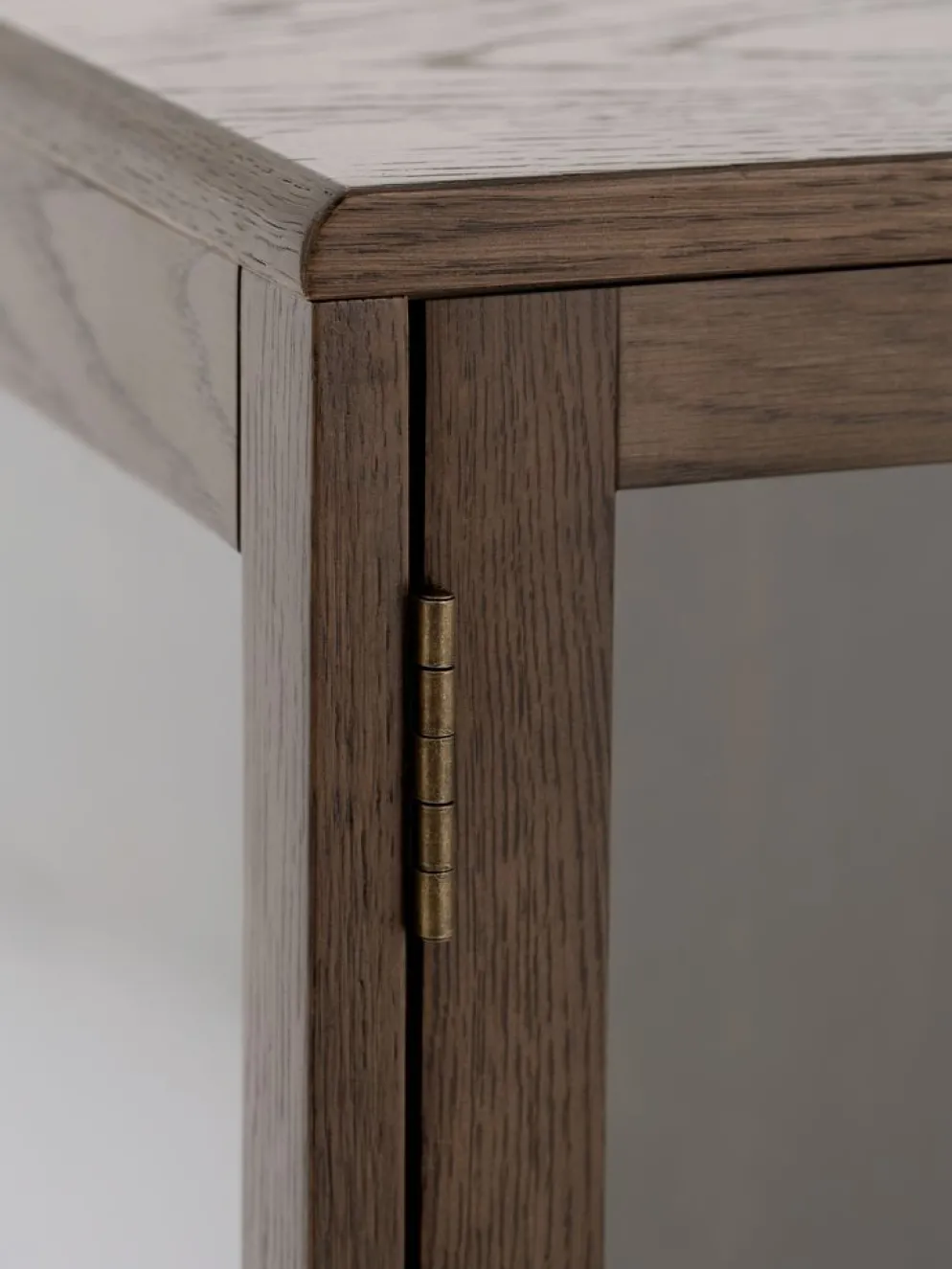 VESTERBYVitrine VESTERBY haut 2 portes chêne foncé