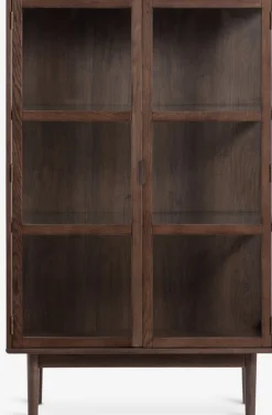 VESTERBYVitrine VESTERBY bas 2 portes chêne foncé