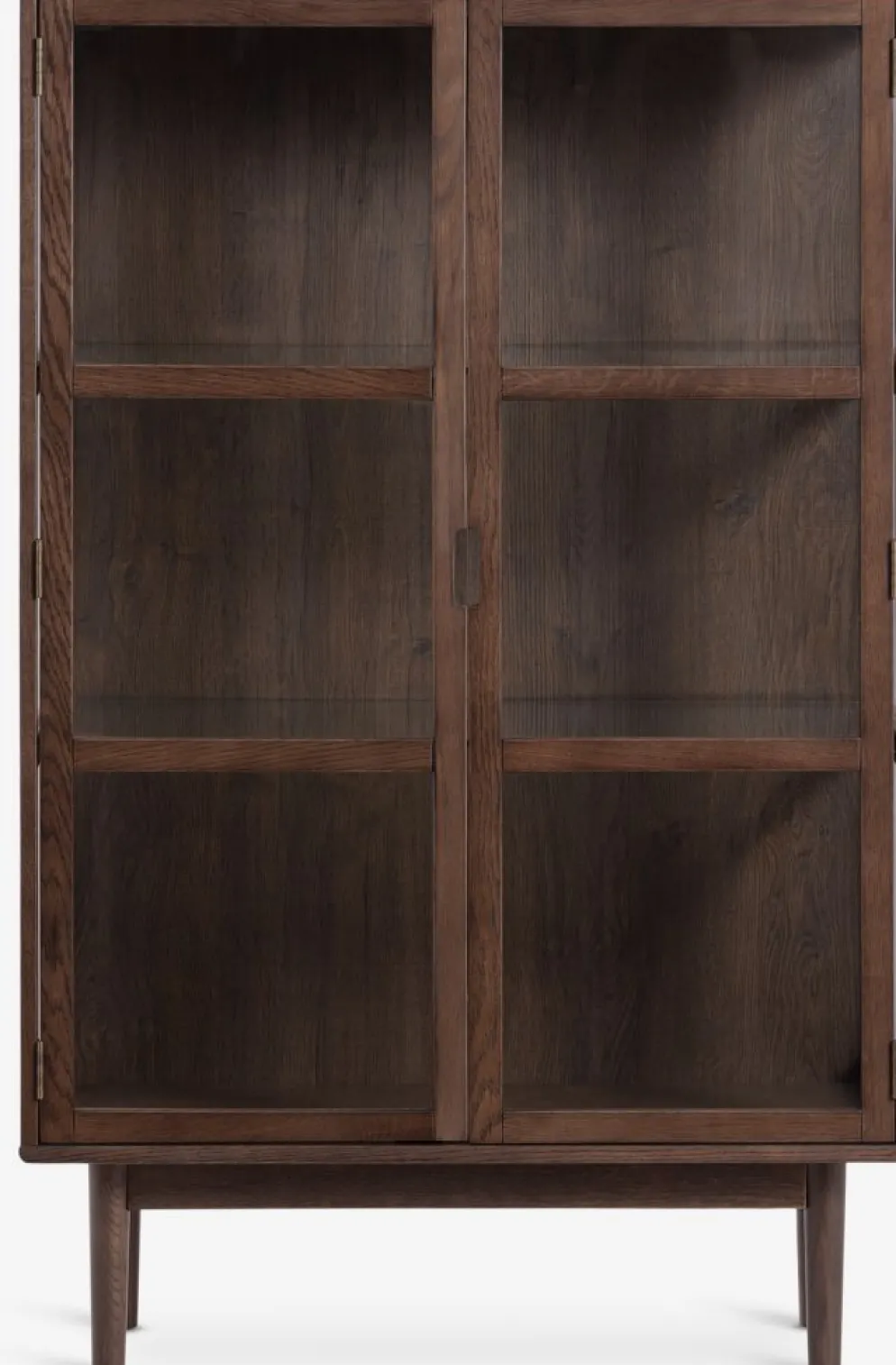 VESTERBYVitrine VESTERBY bas 2 portes chêne foncé