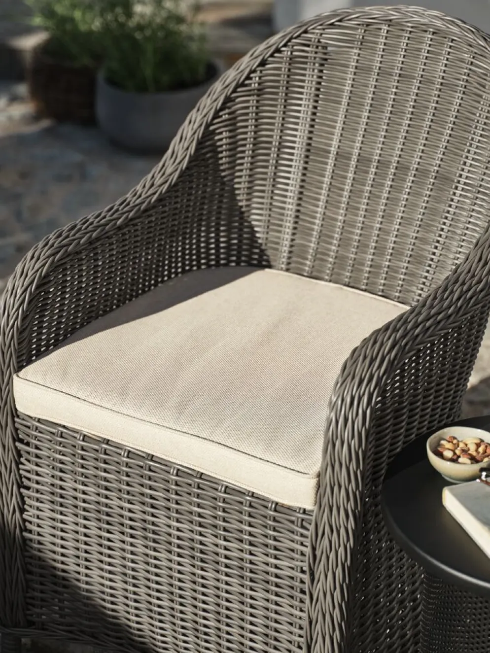 VESTERHEDECoussin de jardin p/chaise VESTERHEDE séchage rapide beige