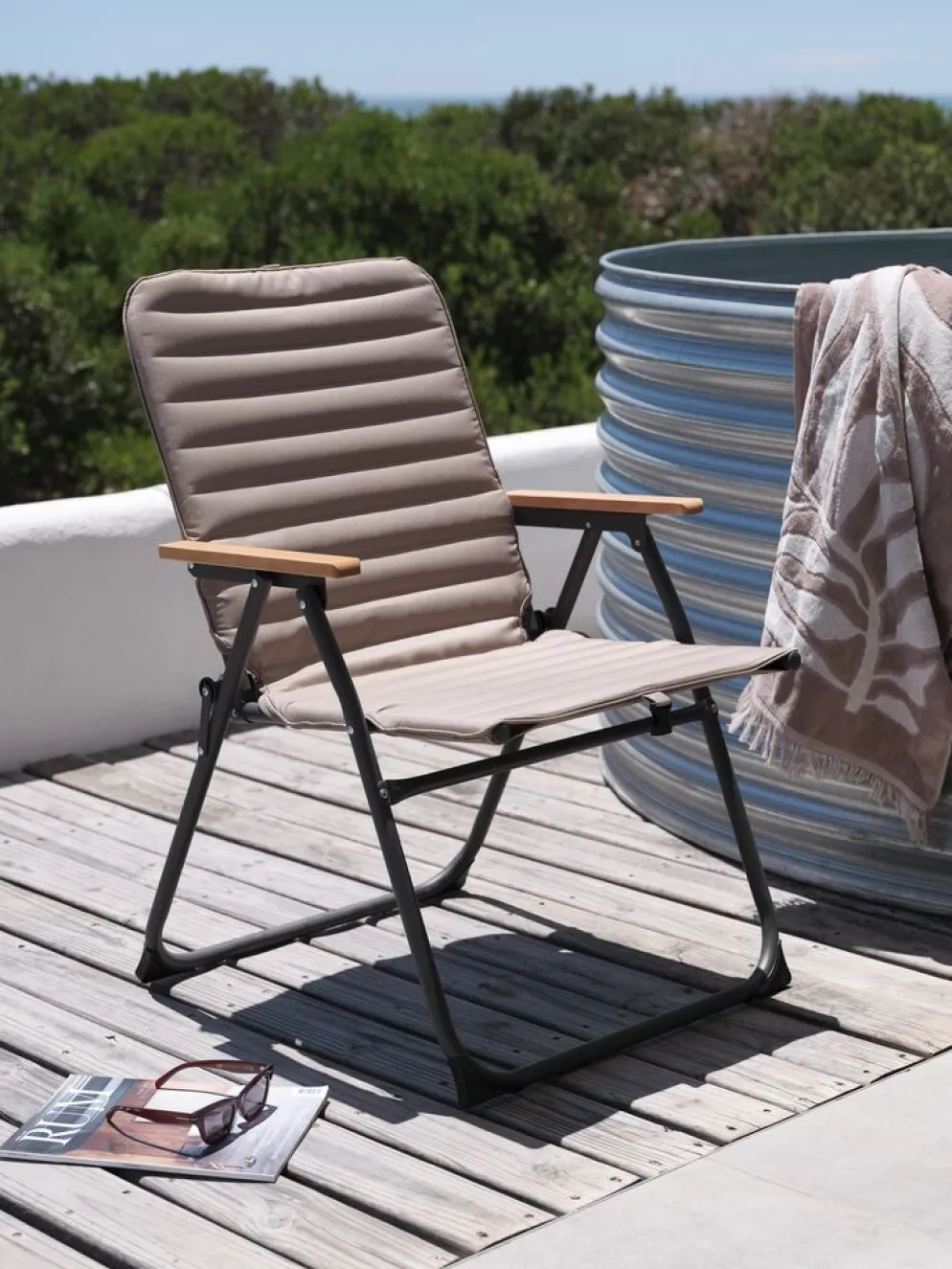VESTMARKAChaise de camping VESTMARKA brun