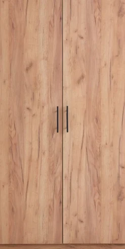 VIBYArmoire VIBY 101x200 2 portes coloris chêne naturel