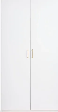 VIBYArmoire VIBY 101x200 2 portes blanc