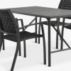 VIERLI + GLOMFJORDVIERLI L149 table + 4 GLOMFJORD chaises noir