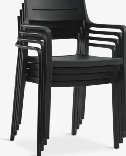 VIERLI + INGSTRUPVIERLI L149 table + 4 INGSTRUP chaises noir