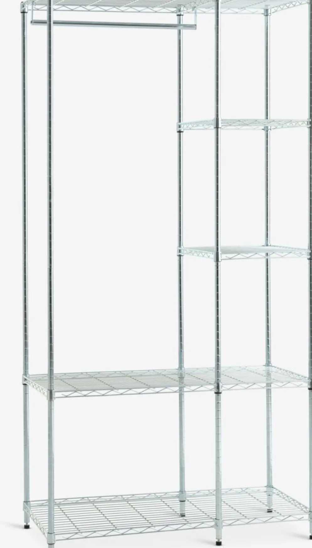 VINDINGEMeuble d'entrée VINDINGE 4 tablettes chrome