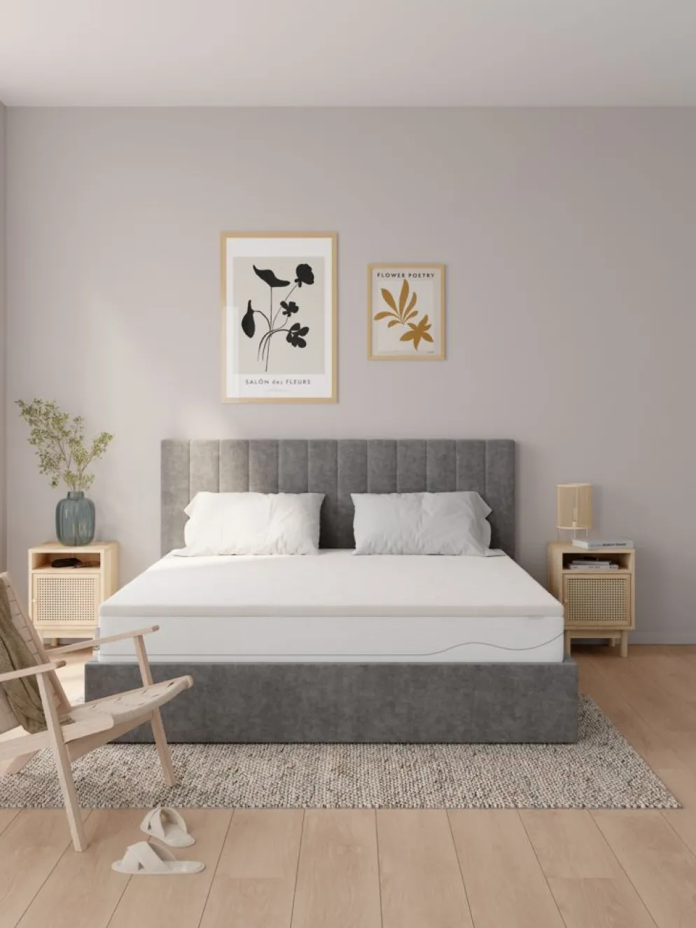 VINGANBasicSurmatelas 160x200cm VINGAN