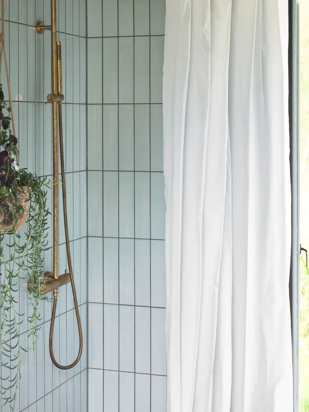 VISKAFORSGoldRideau de douche VISKAFORS 180x200 blanc KRONBORG