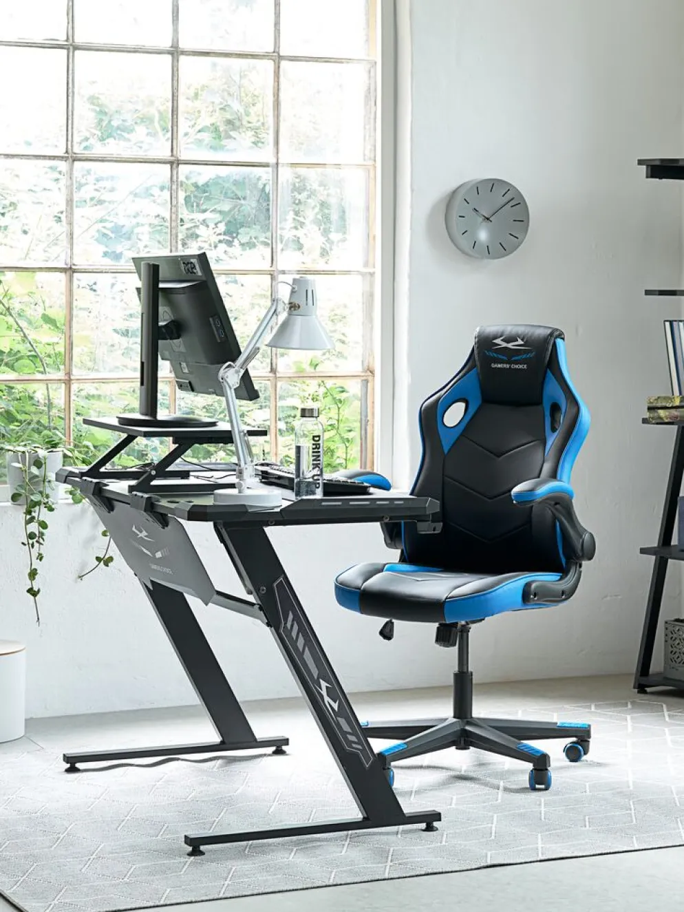 VOJENSChaise gaming VOJENS noir/bleu/maille