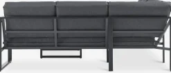 VONGEEnsemble lounge VONGE 6 personnes noir