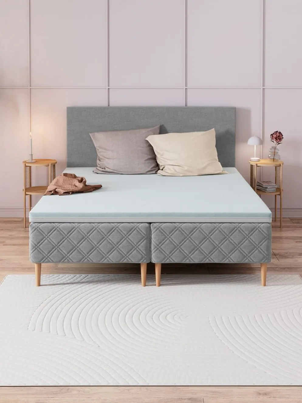 WELLPUR BOKSELVIGoldSurmatelas 160x200cm WELLPUR BOKSELVI blanc