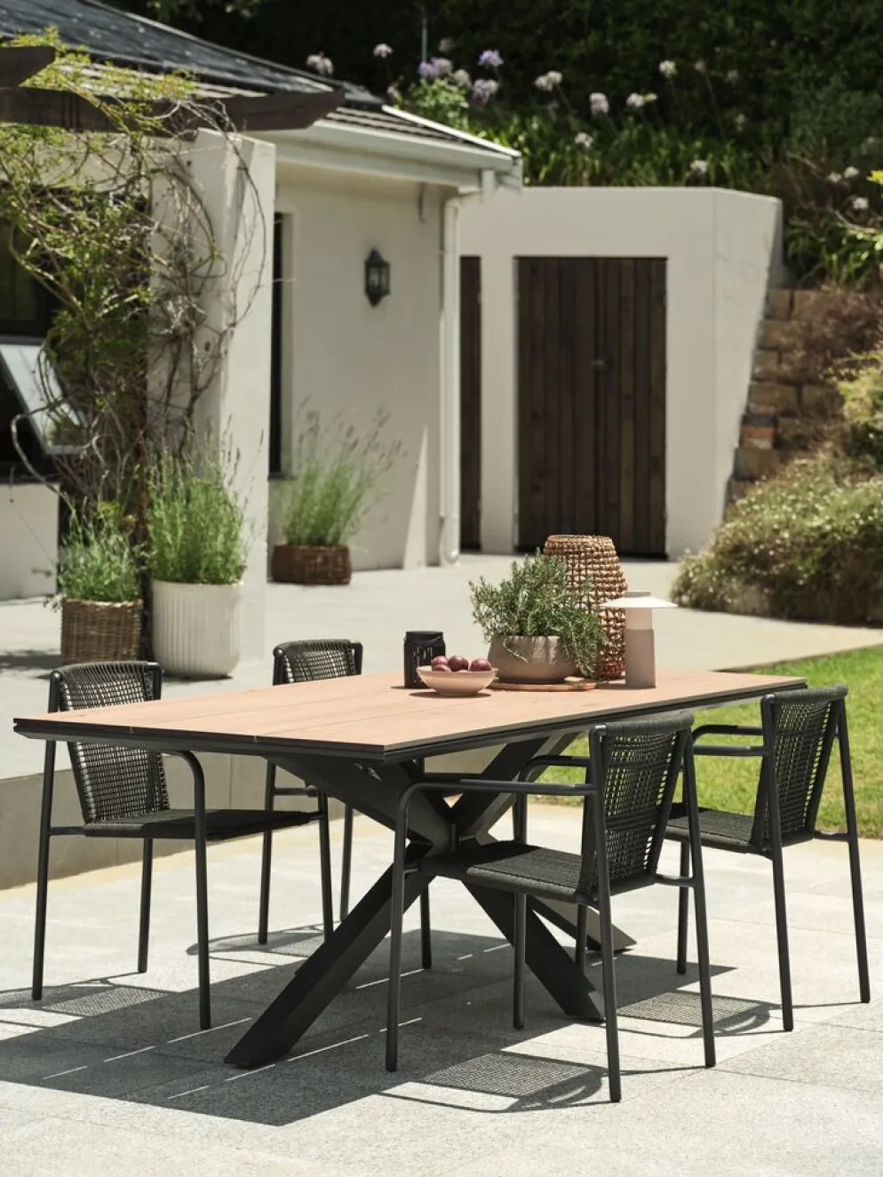 YPNASTEDTable de jardin YPNASTED l100xL215 naturel